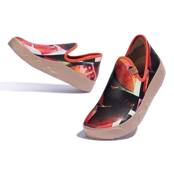 UIN Women's Travel Shoes Slip On Loafers Fuerteventura (sadness Vs.happiness) - Picture 5 of 8